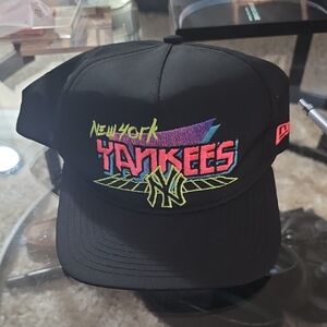 Retro 80s New York Yankees Black Cap